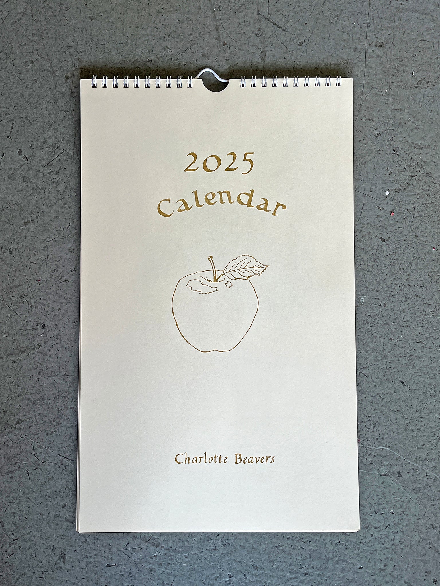 Charlotte Beavers's 2025 Risograph Calender